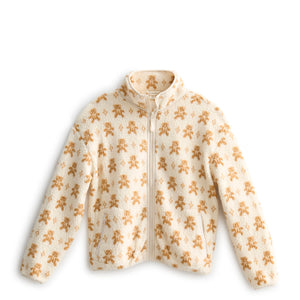 Sherpa Jacket - Beary Ditsy Iced Coffee / Small - Swatch Image