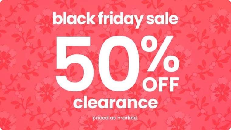 Black Friday Sale. 50% Off Clearance.
