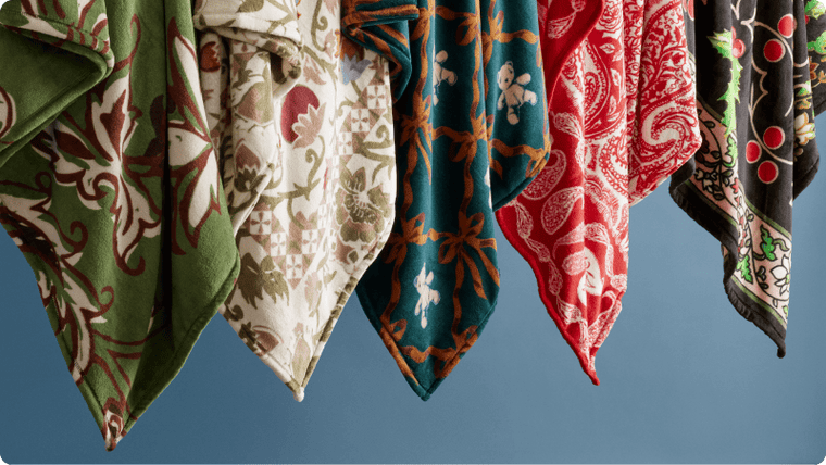 Soft Fleece Throw Blankets and Packable Travel Blankets Vera Bradley