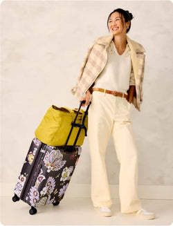 Rolling Luggage Sale Duffels and Spinners Free Shipping Vera Bradley