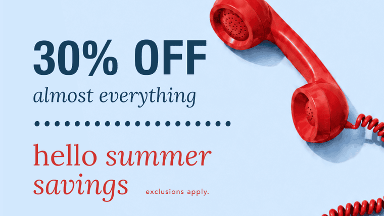 30% Off Almost Everything. Shop Now.