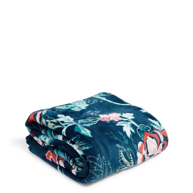 Plush Throw Blanket-Rose Toile-Image 2-Vera Bradley
