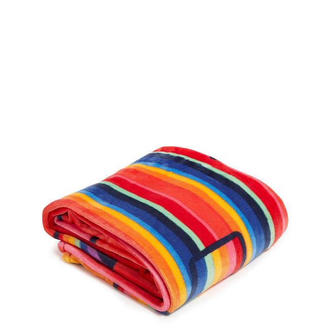 Plush Throw Blanket-Pride Love Stripe-Image 2-Vera Bradley