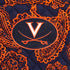 Collegiate Plush XL Throw Blanket-Navy/Orange Bandana with Univeristy of Virginia Logo-Image 2-Vera Bradley