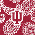 Collegiate Plush XL Throw Blanket-Cardinal/White Bandana with Indiana University Logo-Image 3-Vera Bradley