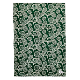 Collegiate Plush XL Throw Blanket-Dk Green/White Bandana with Michigan State University Logo-Image 1-Vera Bradley
