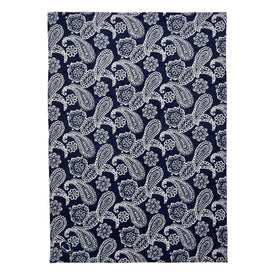 Collegiate Plush XL Throw Blanket-Navy/White Bandana with Penn State University Logo-Image 1-Vera Bradley