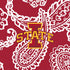 Collegiate Plush XL Throw Blanket-Cardinal/White Bandana with Iowa State University Logo-Image 3-Vera Bradley