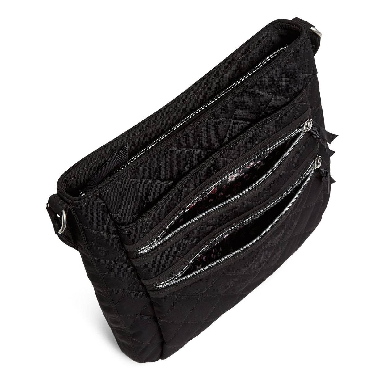 Black Triple Zip Hipster Crossbody Bag | Vera Bradley