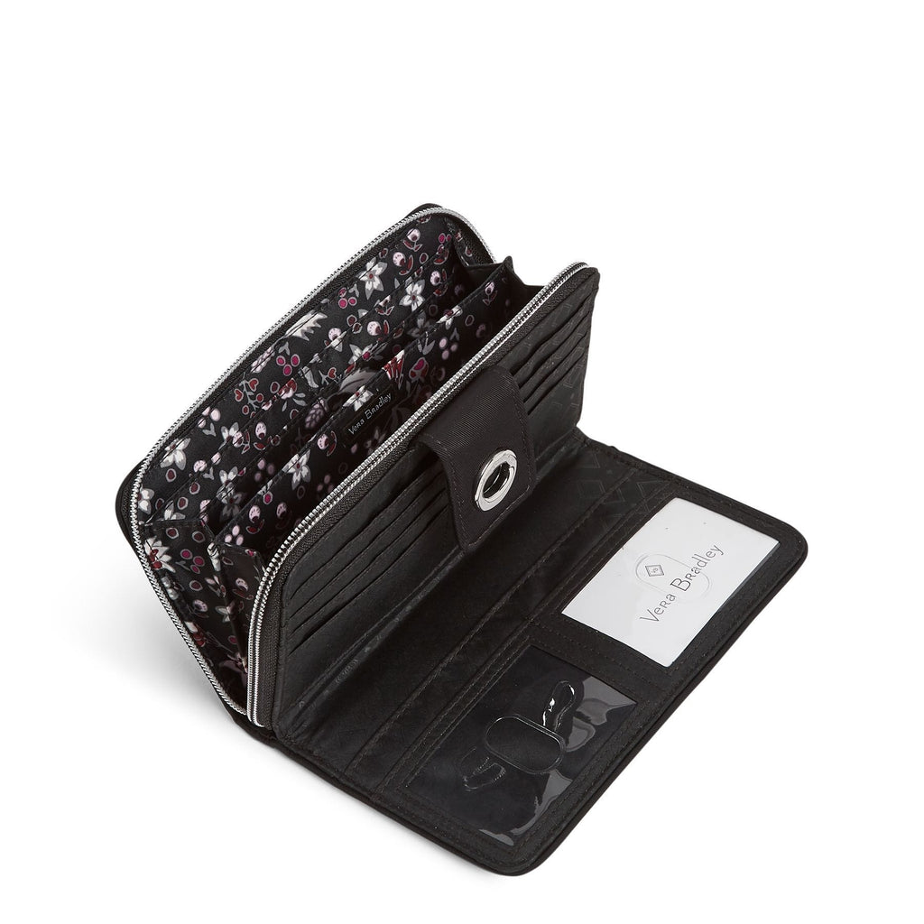 Black RFID Turnlock Wallet | Vera Bradley