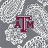 Collegiate Vera Tote Bag-Gray/White Bandana with Texas A and M University Logo-Image 2-Vera Bradley