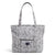 Collegiate Vera Tote Bag-Gray/White Bandana with Penn State University Logo-Image 1-Vera Bradley