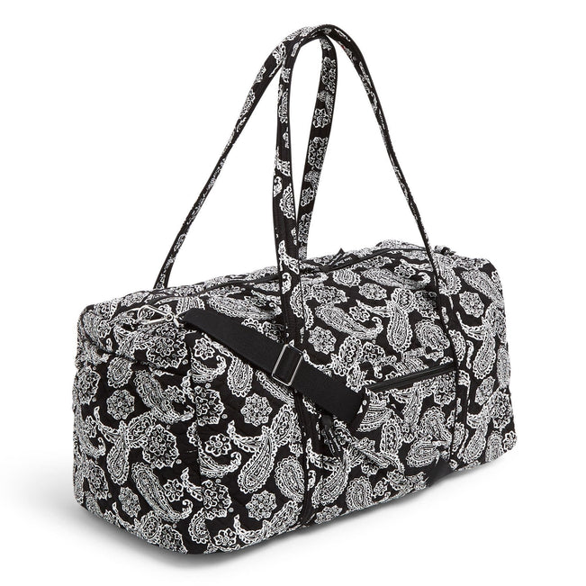 Vera Bradley Large Travel Duffel in Gray & White Bandana NWT - Women's  handbags