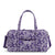 Collegiate Large Travel Duffel Bag-Purple/White Bandana with Texas Christian University-Image 1-Vera Bradley