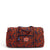 Collegiate Large Travel Duffel Bag-Navy/Orange Bandana with Auburn University Logo-Image 1-Vera Bradley
