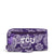 Collegiate RFID Front Zip Wristlet-Purple/White Bandana with Texas Christian University-Image 1-Vera Bradley