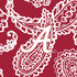 Collegiate RFID Front Zip Wristlet-Cardinal/White Bandana with The University of Alabama Logo-Image 2-Vera Bradley