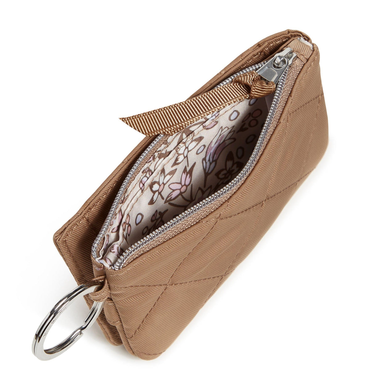 Brown RFID Deluxe Zip ID Case Vera Bradley