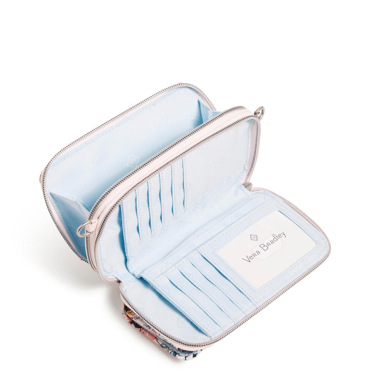 RFID All in One Crossbody Bag Peach Blossom Bouquet Vera Bradley