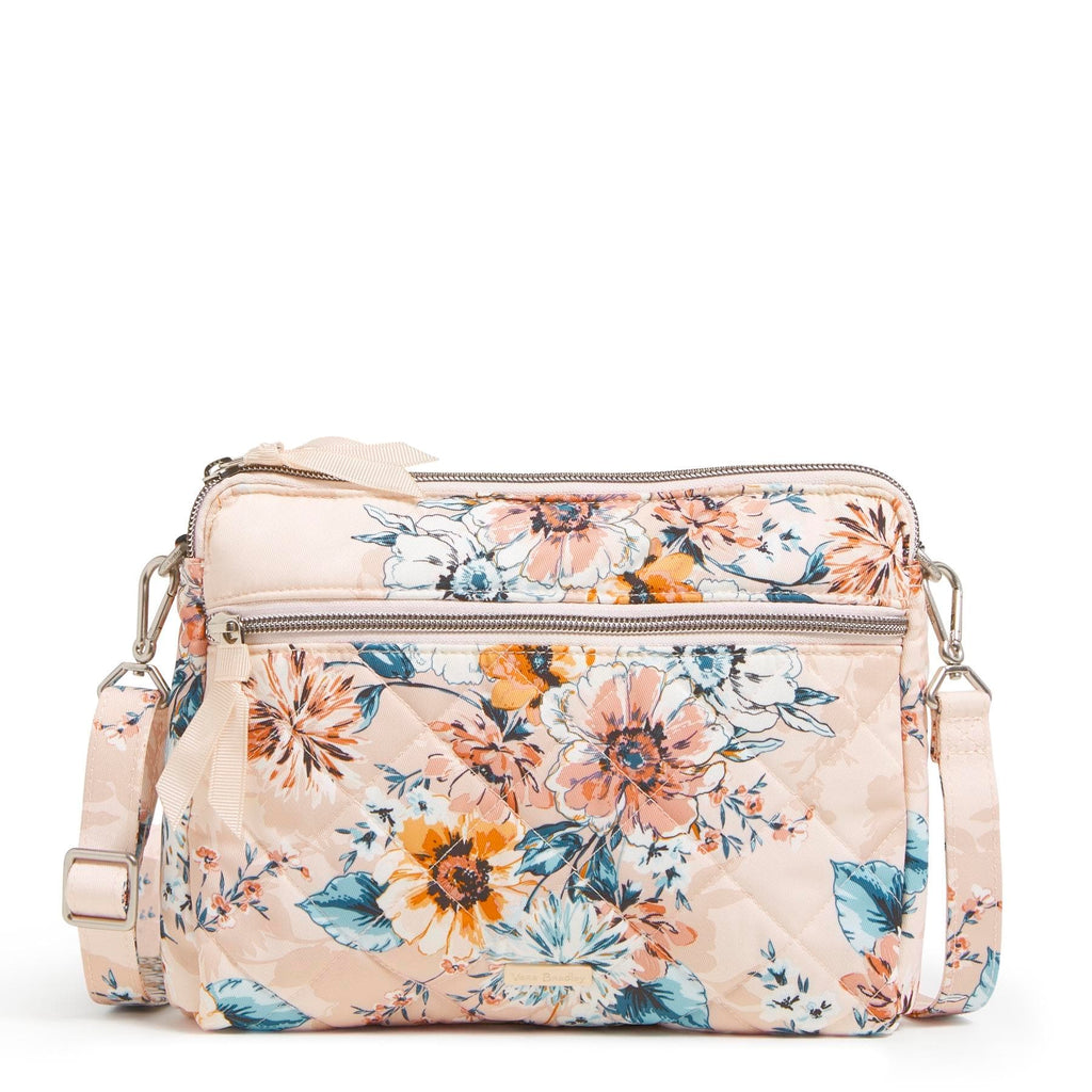 Triple Compartment Crossbody Bag - Peach Blossom Bouquet | Vera Bradley
