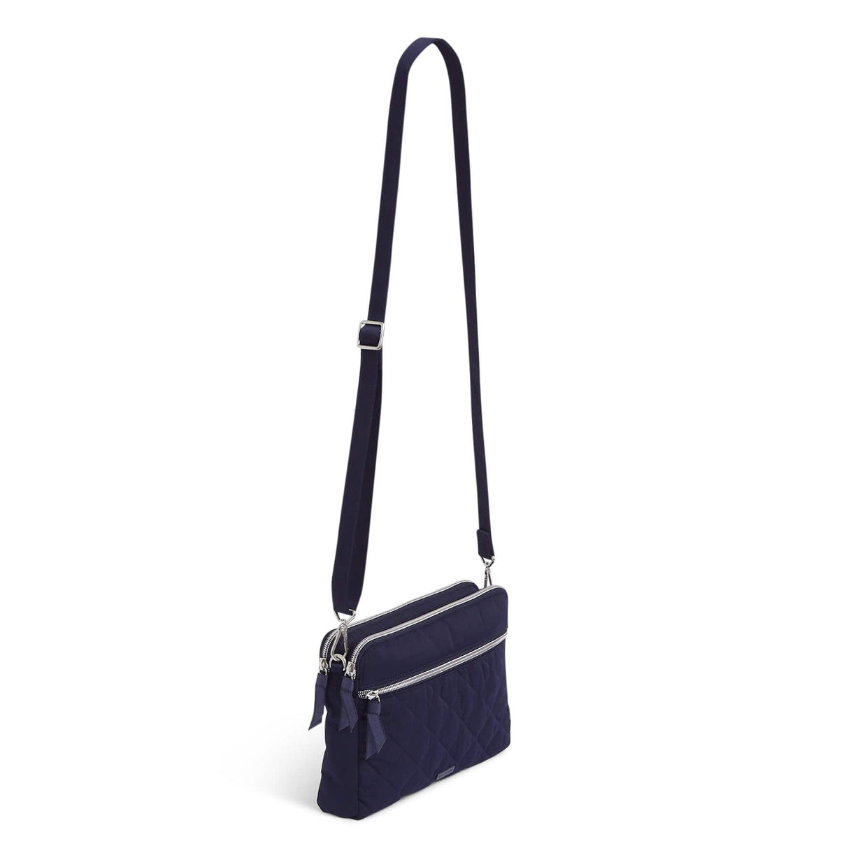 Triple Compartment Crossbody Bag Performance Twill Classic Navy