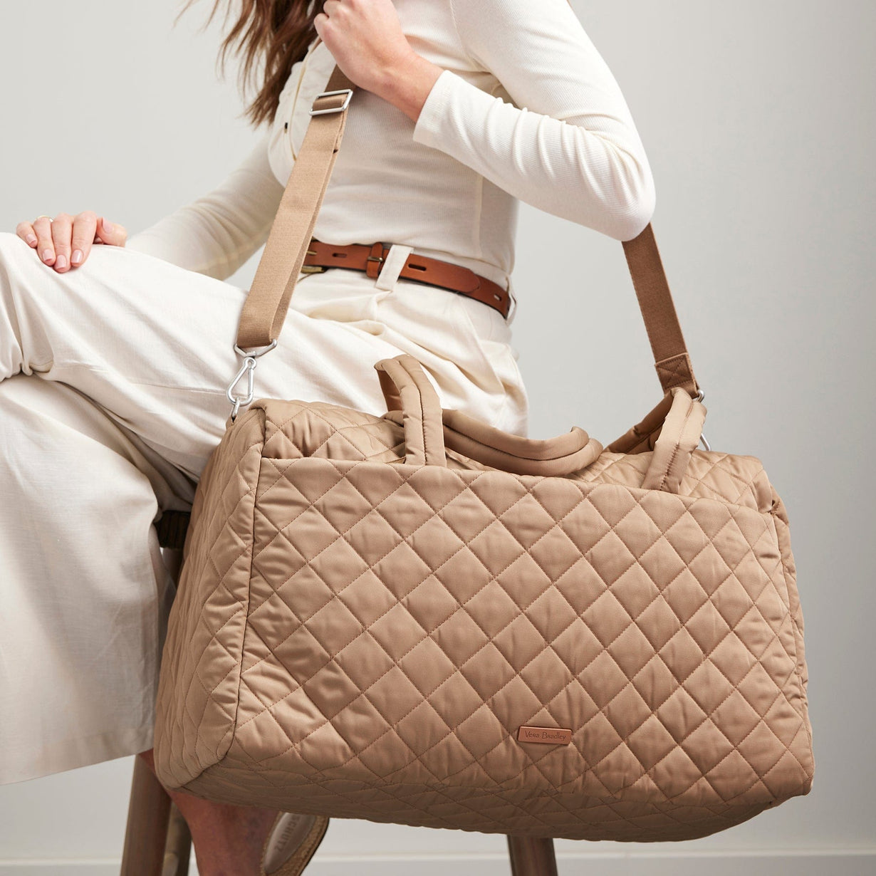 Brown Large Travel Duffel Bag Vera Bradley