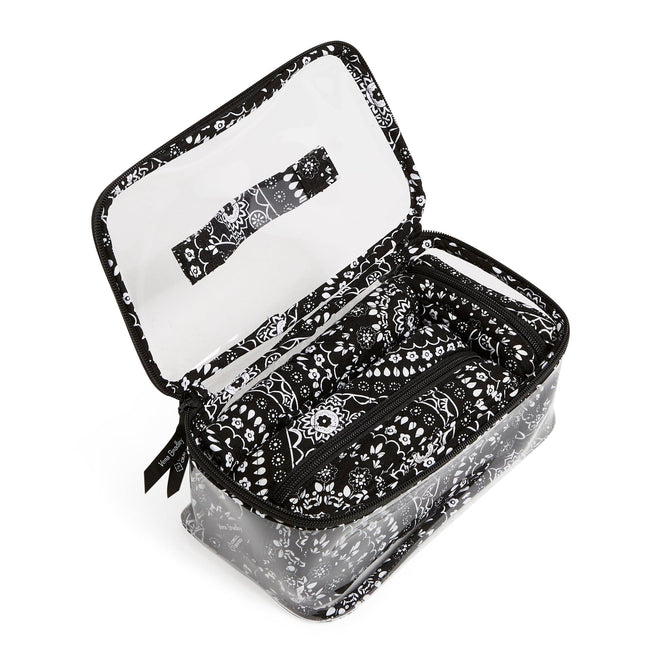 4 Pc. Cosmetic Bag Set - Black Bandana Medallion | Vera Bradley