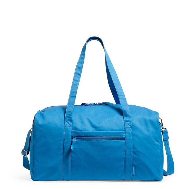 Vera Bradley Large Travel Duffel Bag, Blue, Cotton