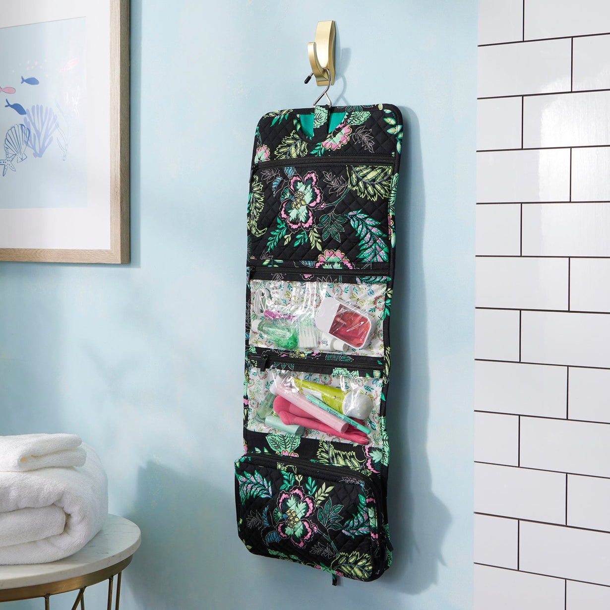 Organizing Hanging Rack Hanging Travel Organizer – Cotton | Vera Bradley