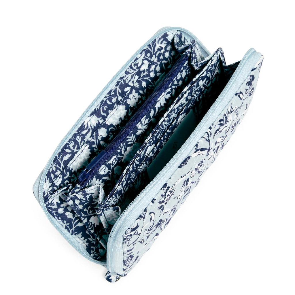 RFID Accordion Wristlet Perennials Gray Vera Bradley