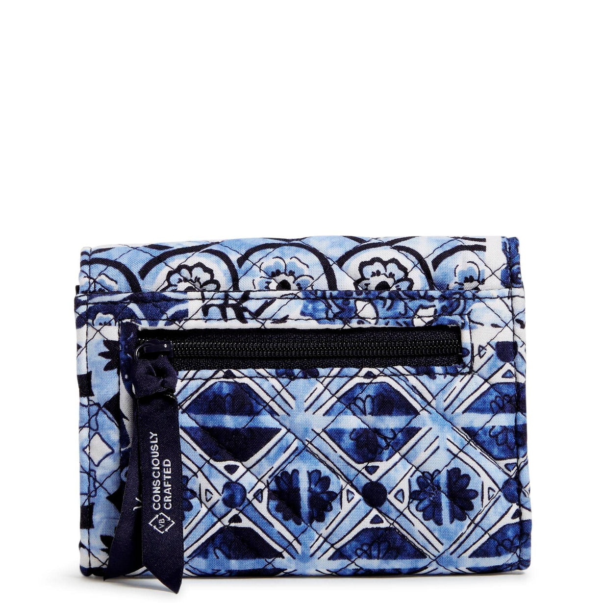 RFID Riley Compact Wallet Island Tile Blue Vera Bradley