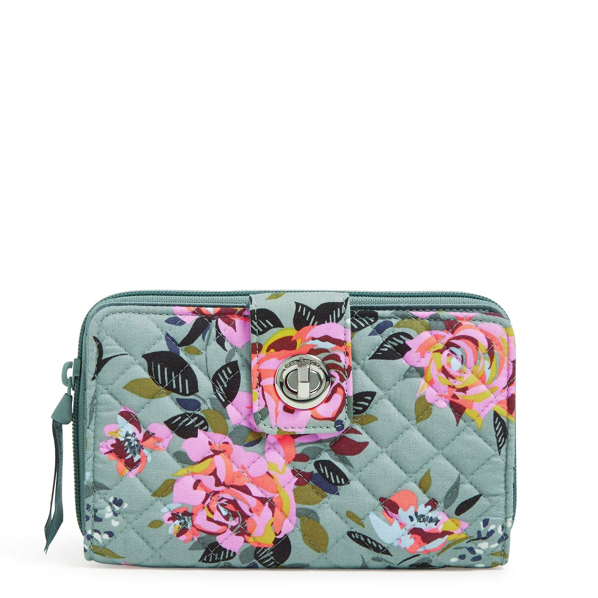 RFID Turnlock Wallet Rosy Outlook Vera Bradley