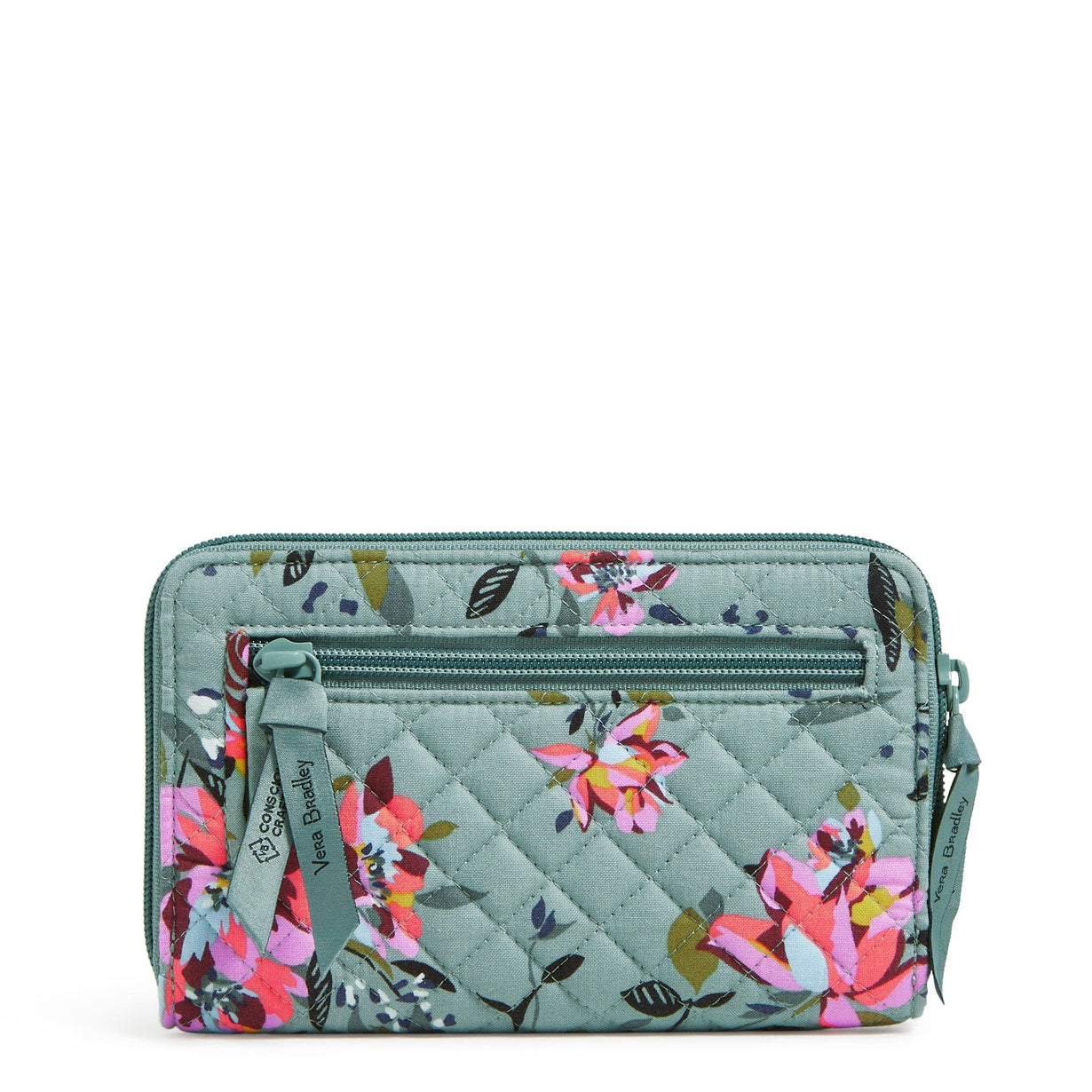 RFID Turnlock Wallet Rosy Outlook Vera Bradley
