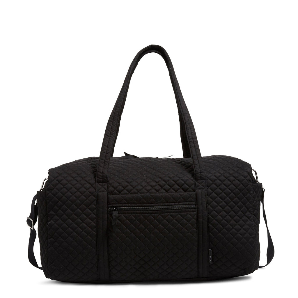 Large Travel Duffel Bag Performance Twill Black Vera Bradley