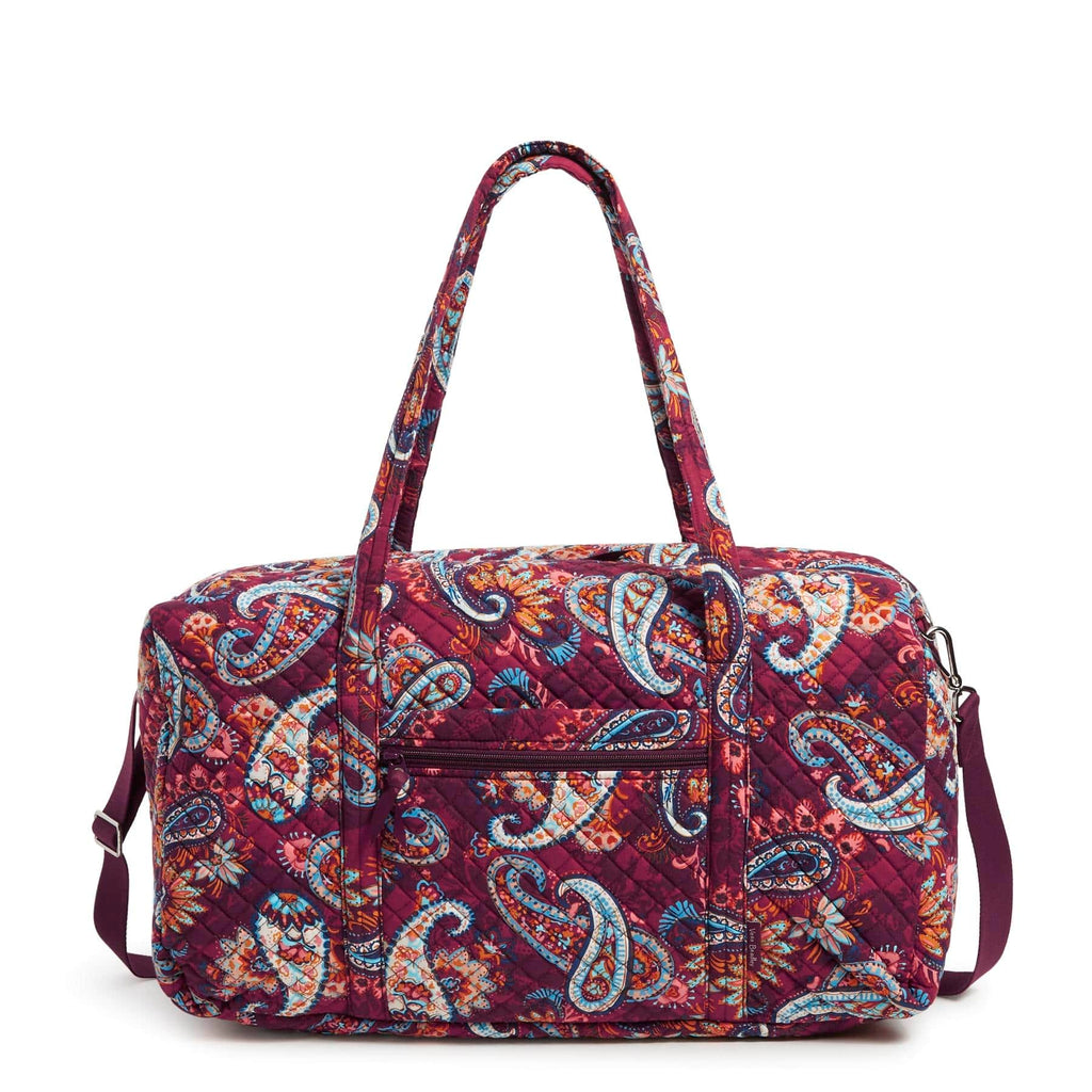 Lay Flat Travel Duffel Bag Cotton Vera Bradley