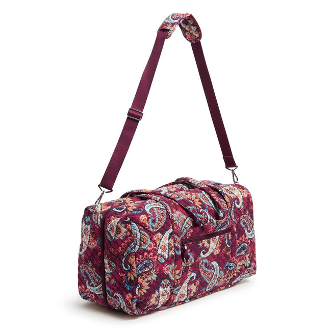 Lay Flat Travel Duffel Bag Cotton Vera Bradley
