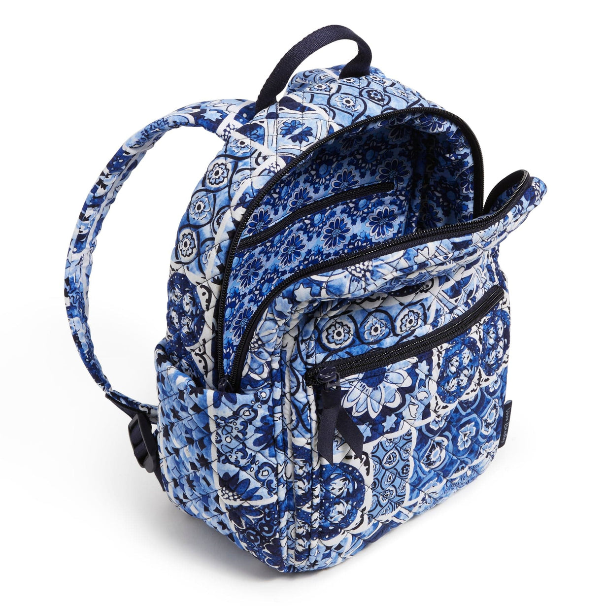 Blue Small Backpack Island Tile Blue Vera Bradley blue-small-backpack-island-tile-blue-vera-bradley