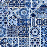 Small Backpack-Island Tile Blue-Image 8-Vera Bradley