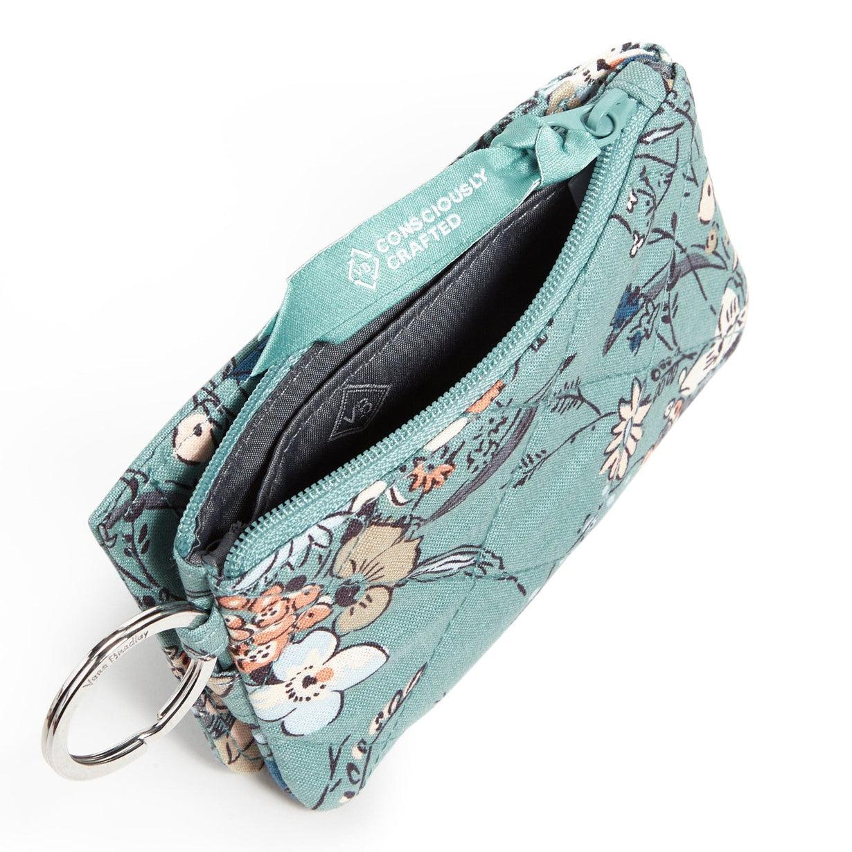 RFID Deluxe Zip ID Case Sunlit Garden Sage Vera Bradley