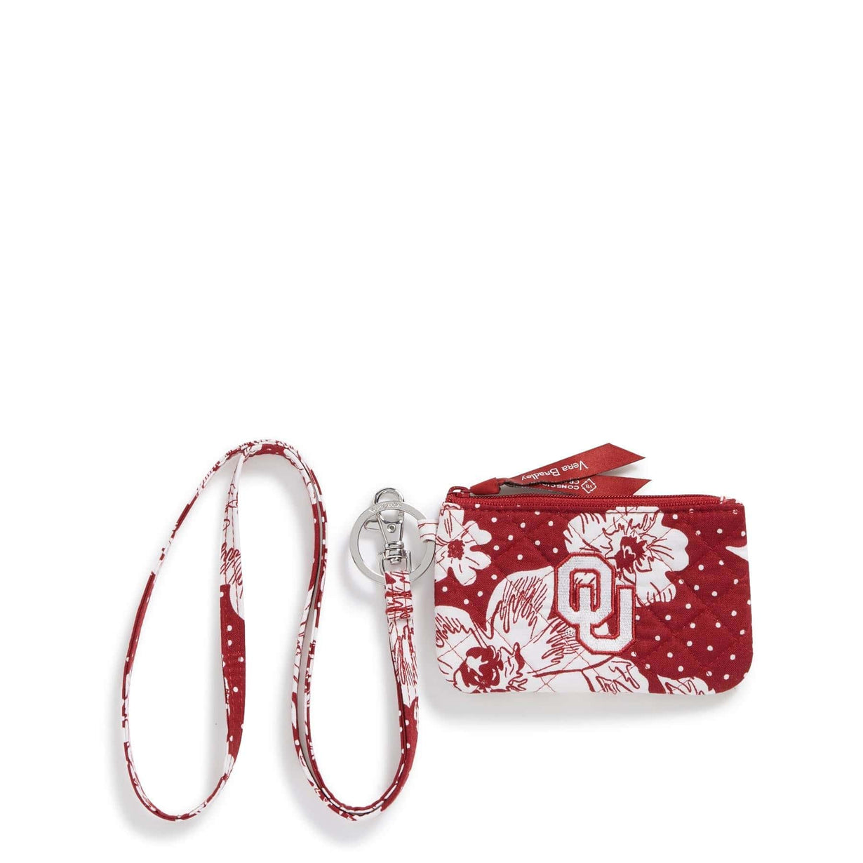 University of Oklahoma Collegiate Zip ID Lanyard | Vera Bradley