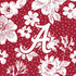 Collegiate Zip ID Lanyard-Cardinal/White Rain Garden with The University of Alabama Logo-Image 4-Vera Bradley