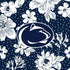 Collegiate Zip ID Lanyard-Navy/White Rain Garden with Penn State University Logo-Image 4-Vera Bradley