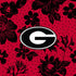 Collegiate Zip ID Lanyard-Red/Black Rain Garden with University of Georgia Logo-Image 4-Vera Bradley