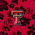 Collegiate Zip ID Lanyard-Red/Black Rain Garden with Texas Tech University Logo-Image 3-Vera Bradley