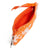 Collegiate Zip ID Lanyard-Orange/White Rain Garden with University of Tennessee Logo-Image 3-Vera Bradley