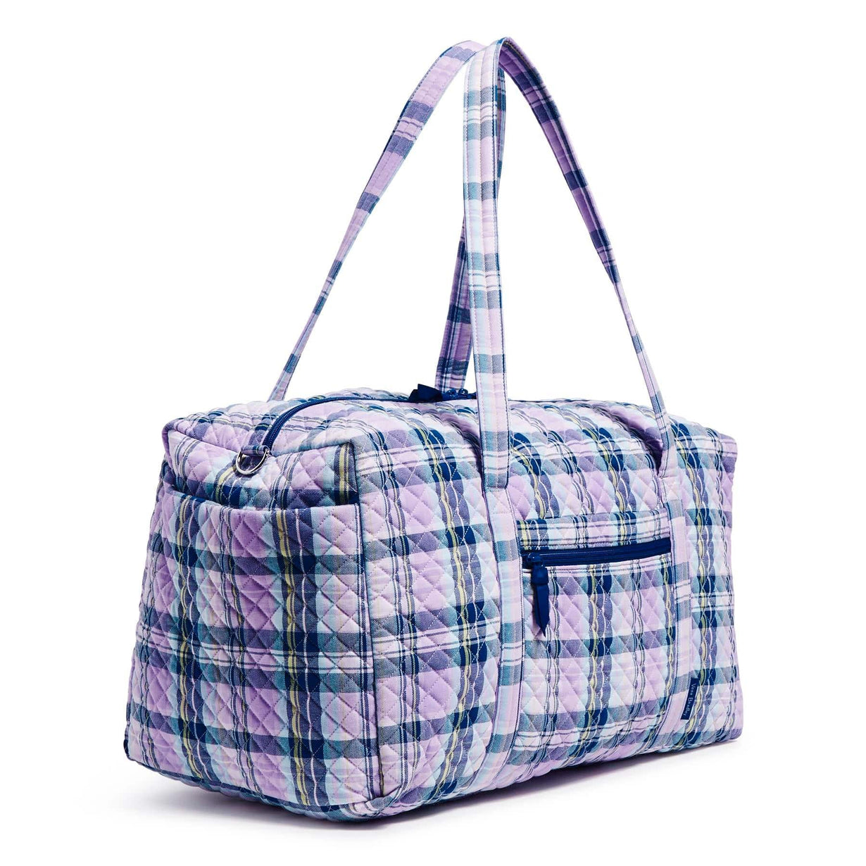 Large Travel Duffel Bag Amethyst Plaid Vera Bradley