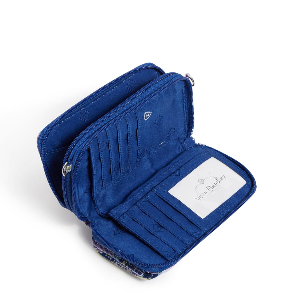 RFID All in One Crossbody Bag Amethyst Plaid Vera Bradley