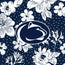 Collegiate RFID All in One Crossbody Bag-Navy/White Rain Garden with Penn State University Logo-Image 4-Vera Bradley