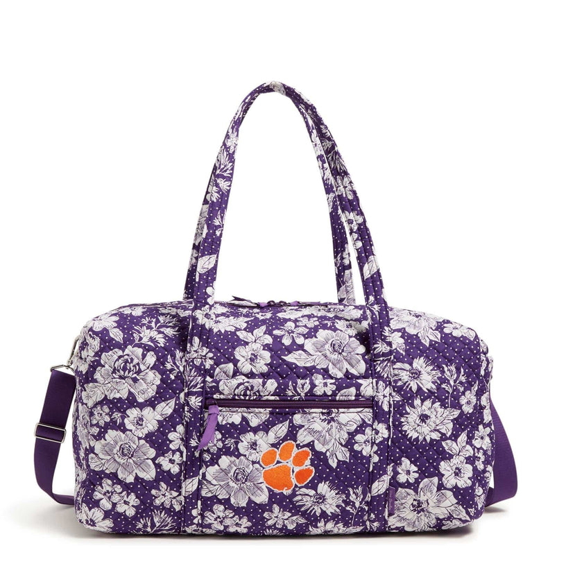 Clemson University Collegiate Large Travel Duffel Bag Vera Bradley