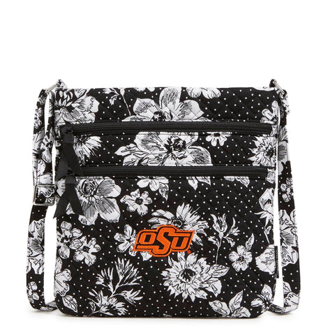 Lexi Triple-Zip Crossbody Traveler - Henna - by Levenger